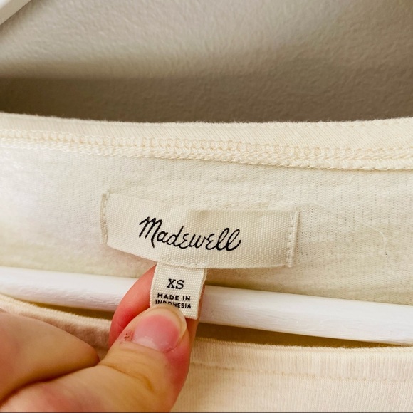Madewell 'Queens' Graphic Top Cream Sz XS - Picture 6 of 9